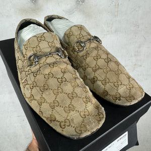 Gucci Canvas Monogram Ragazzo Mules