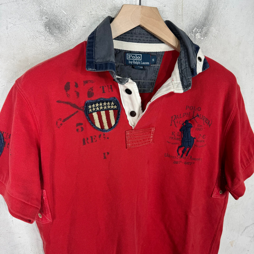 Ralph Lauren Red Sketched Crest Big Pony Polo