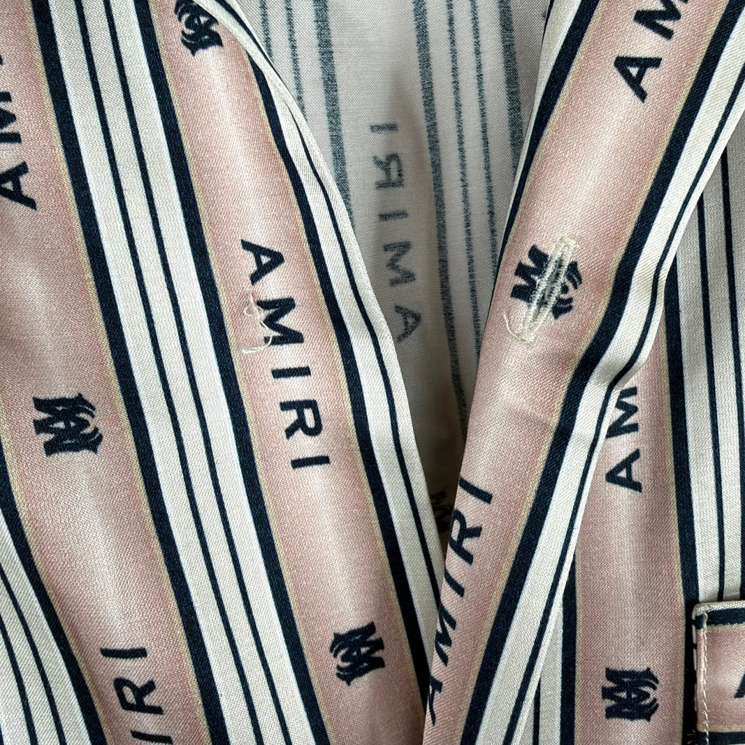 Amiri Sample Vertical Stripe S/S Shirt