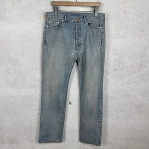 Balenciaga Smoked Muddy Wash Straight Legged Jeans