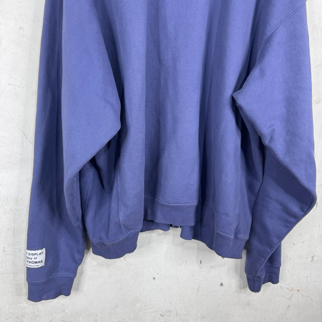 Gallery Dept Purple Zip Logo Hoodie