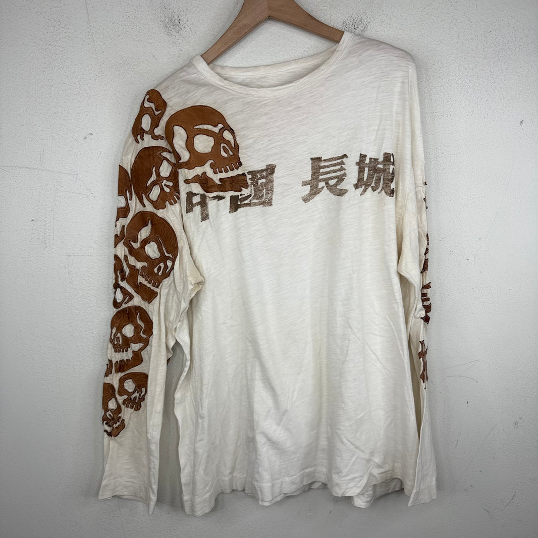 The Great China Wall Skull Patch LS Shirt