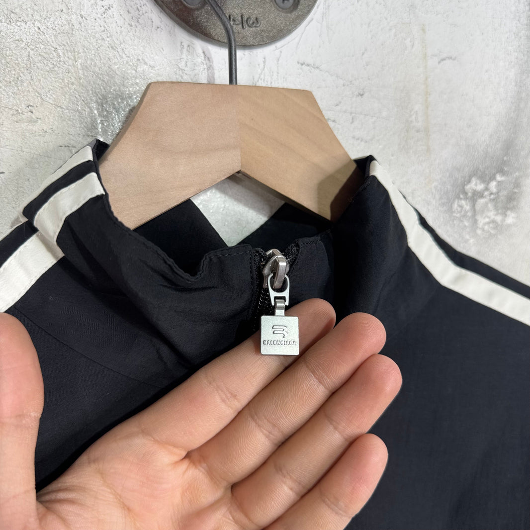 Balenciaga 1/4 Zip Hybrid Sweater Jacket