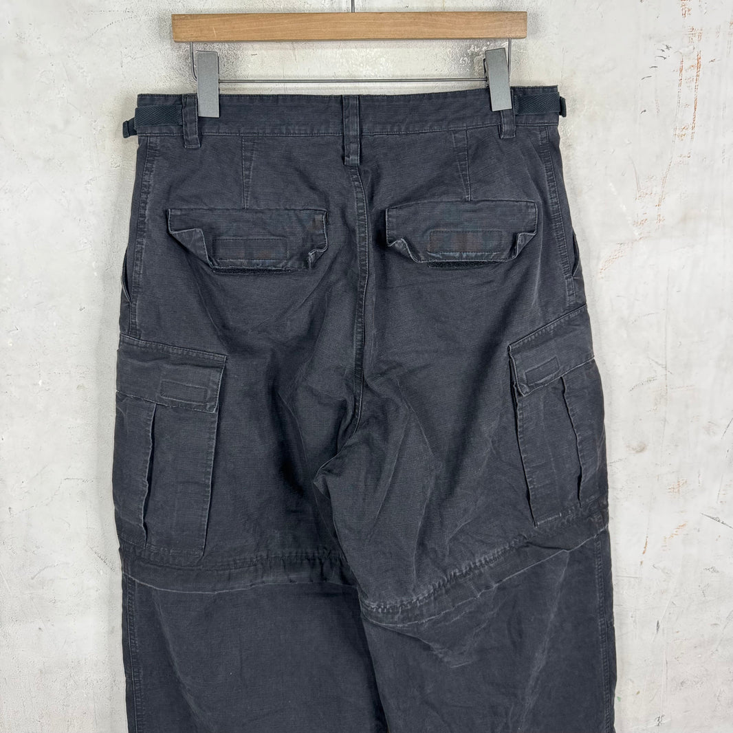 Balenciaga Distressed Ripstop Cargos