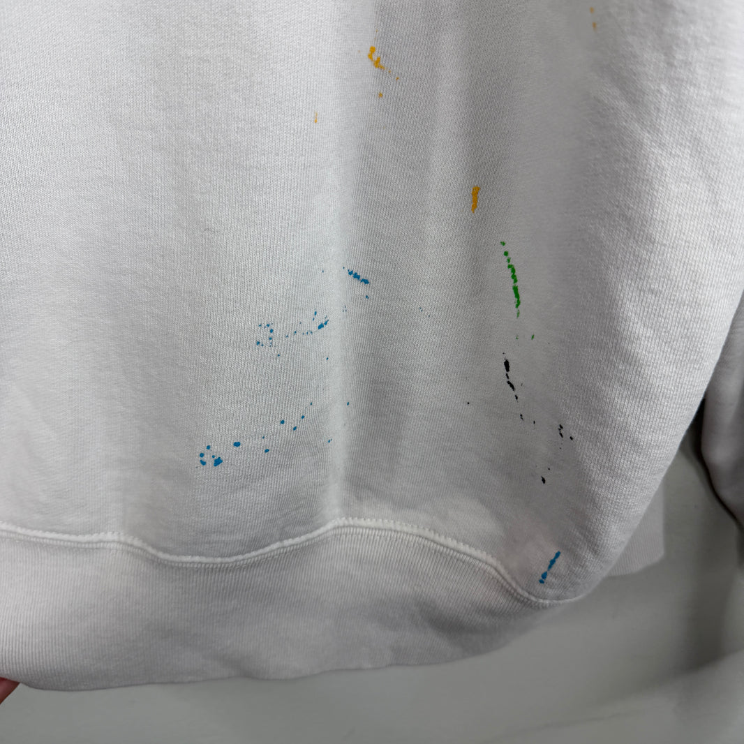 Supreme MM6 White Box Logo Zip-Up Hoodie