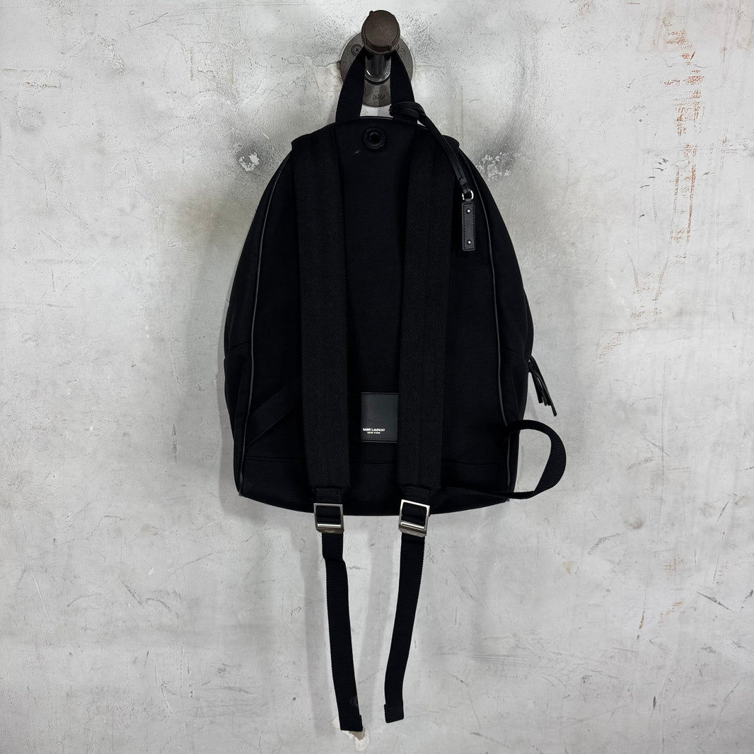 Saint Laurent Canvas Leather Backpack