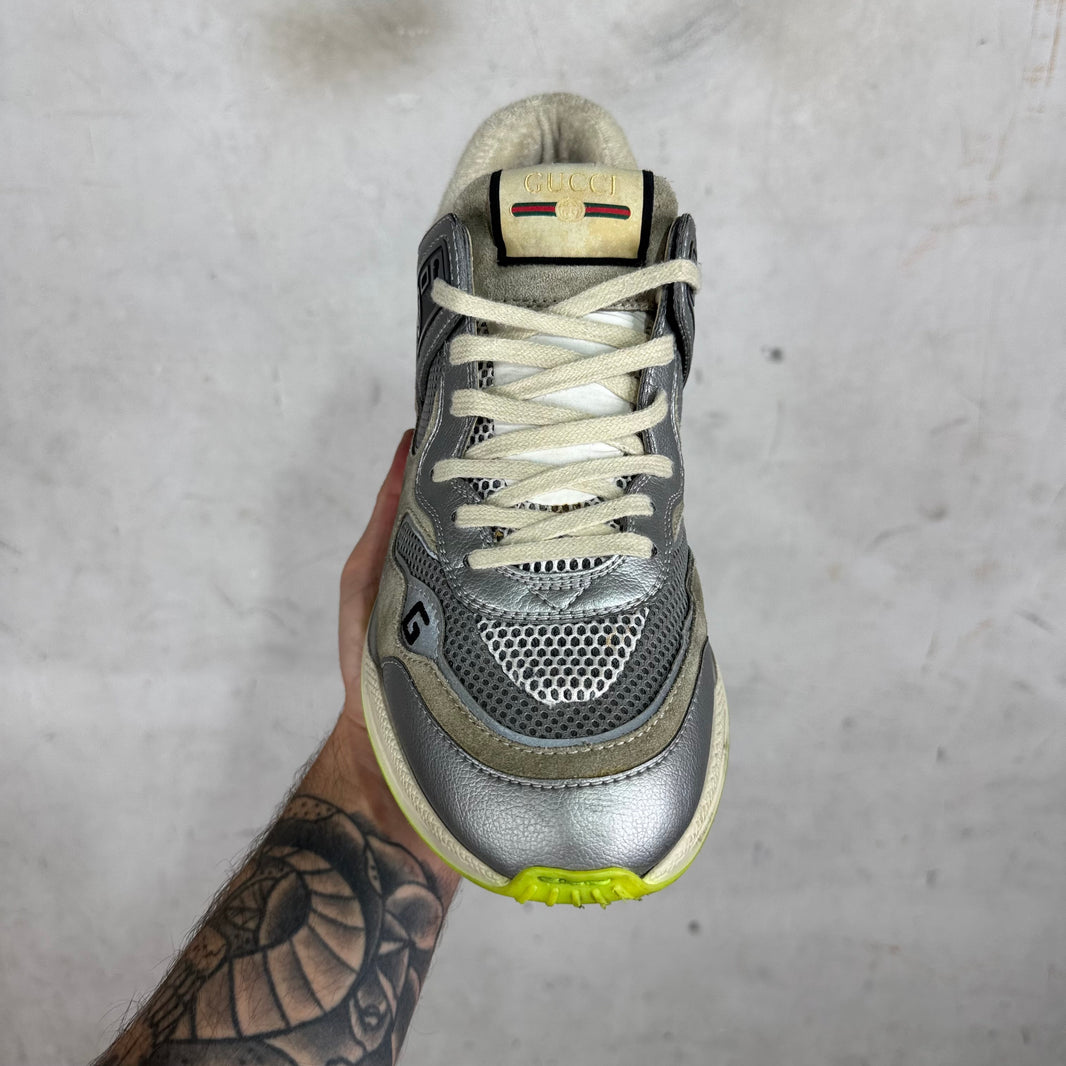 Gucci Silver Ultrapace Sneakers