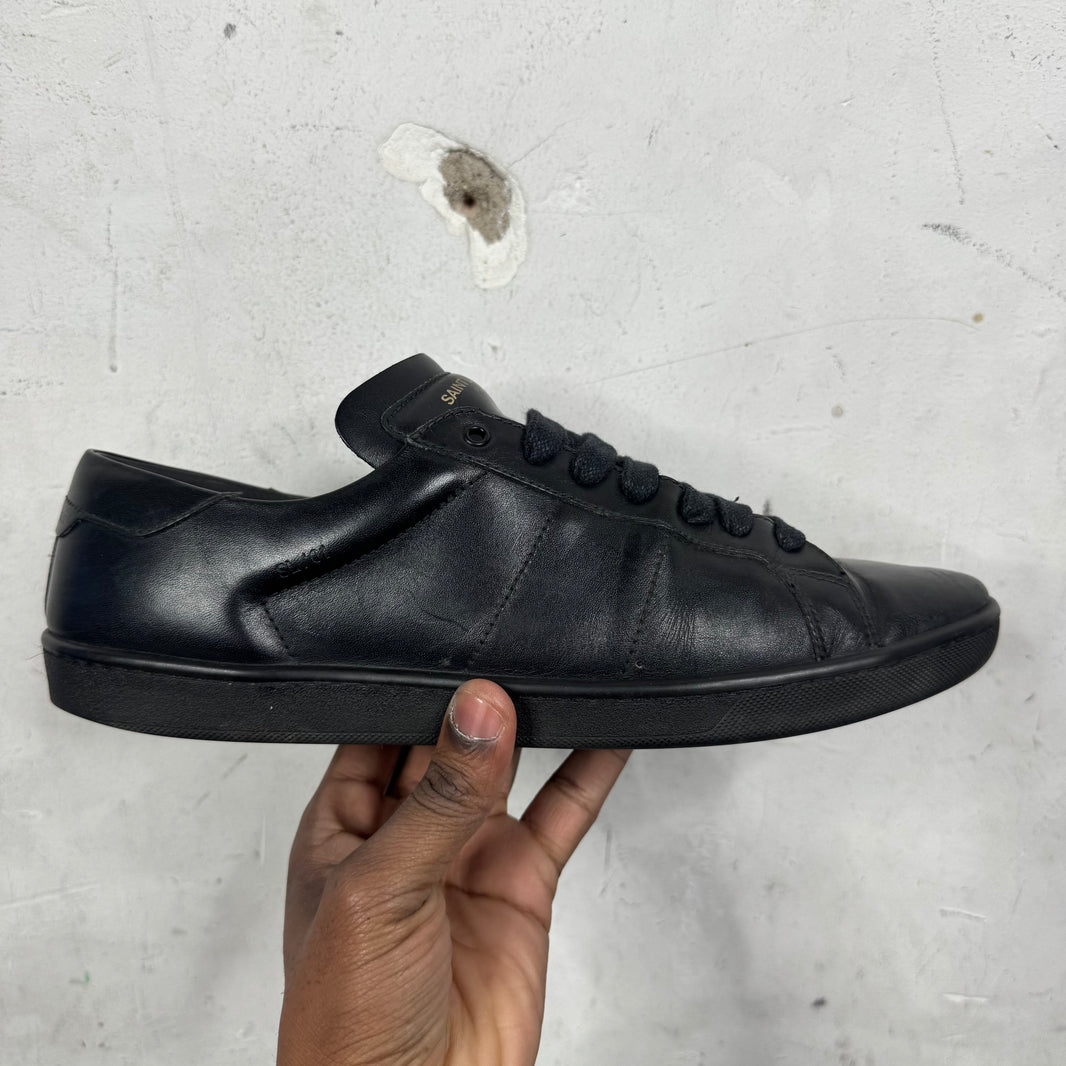 Saint Laurent Black Leather SL01 Sneakers