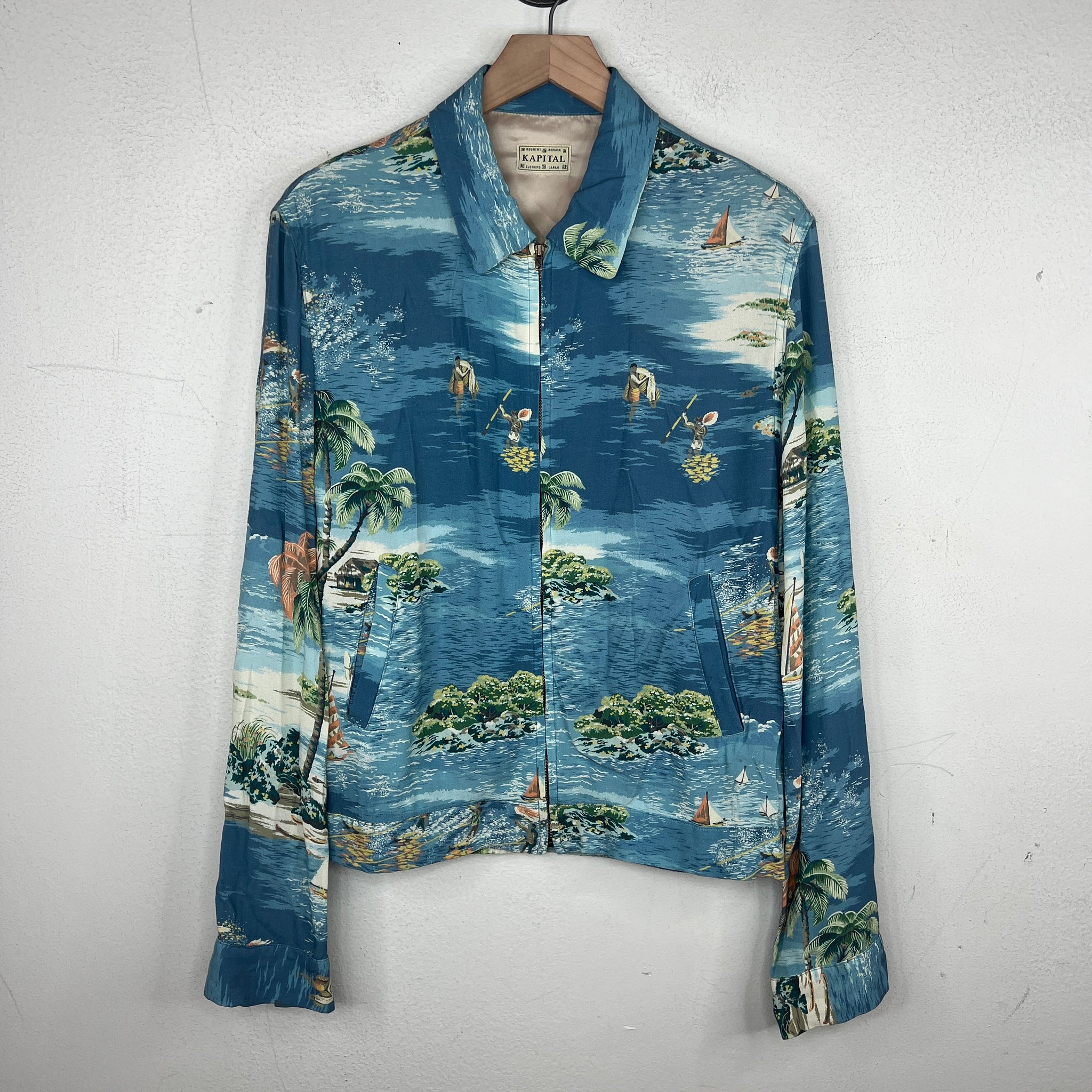 Kapital Lightweight Beach Zip Up Jacket