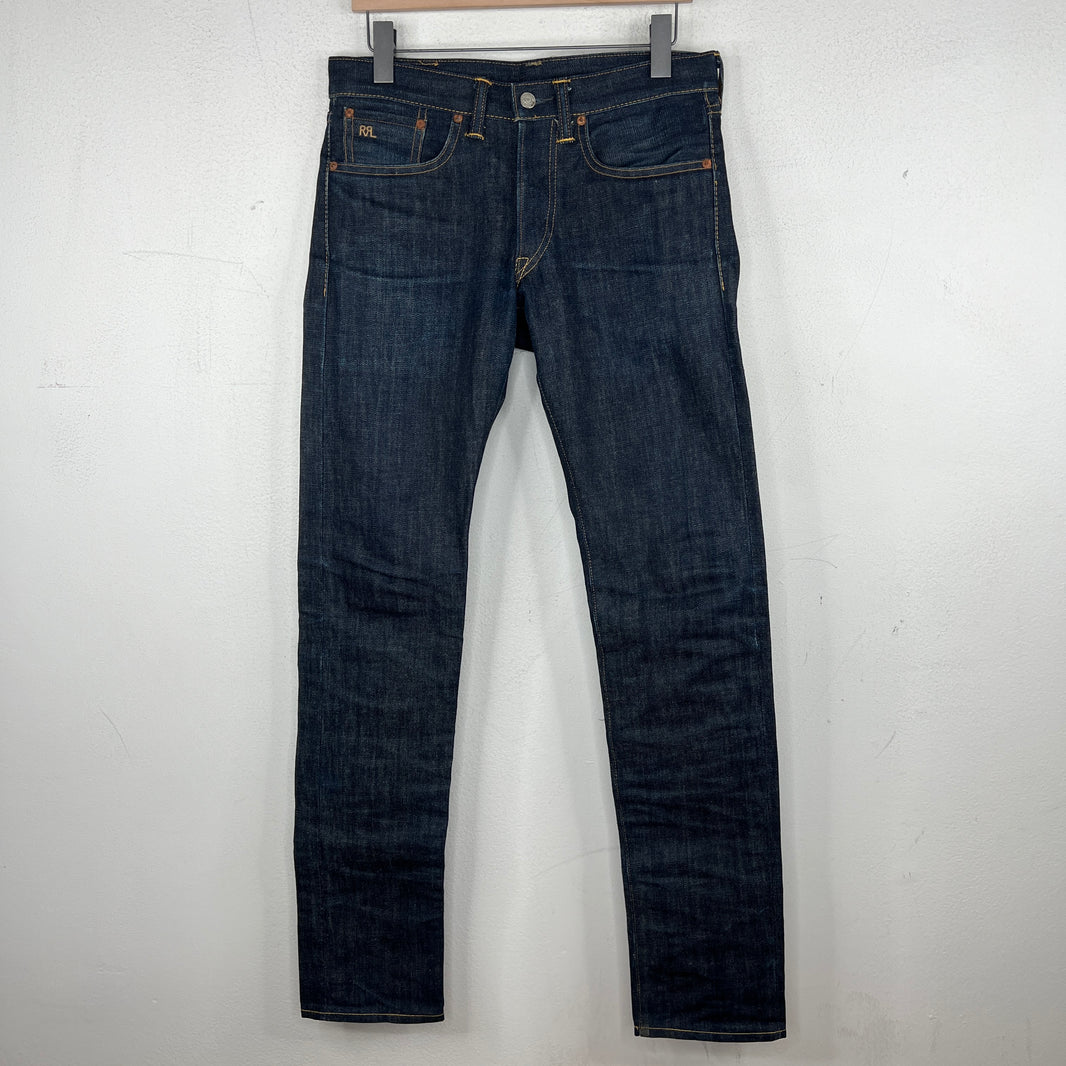 RRL Slim Fit Dark Blue Denim Jeans