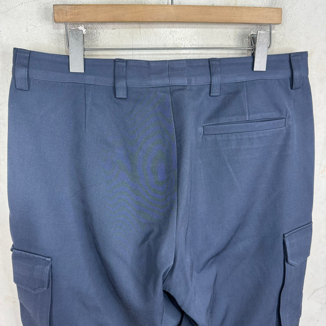 Louis Vuitton Navy Loose Pin Cargo Pants