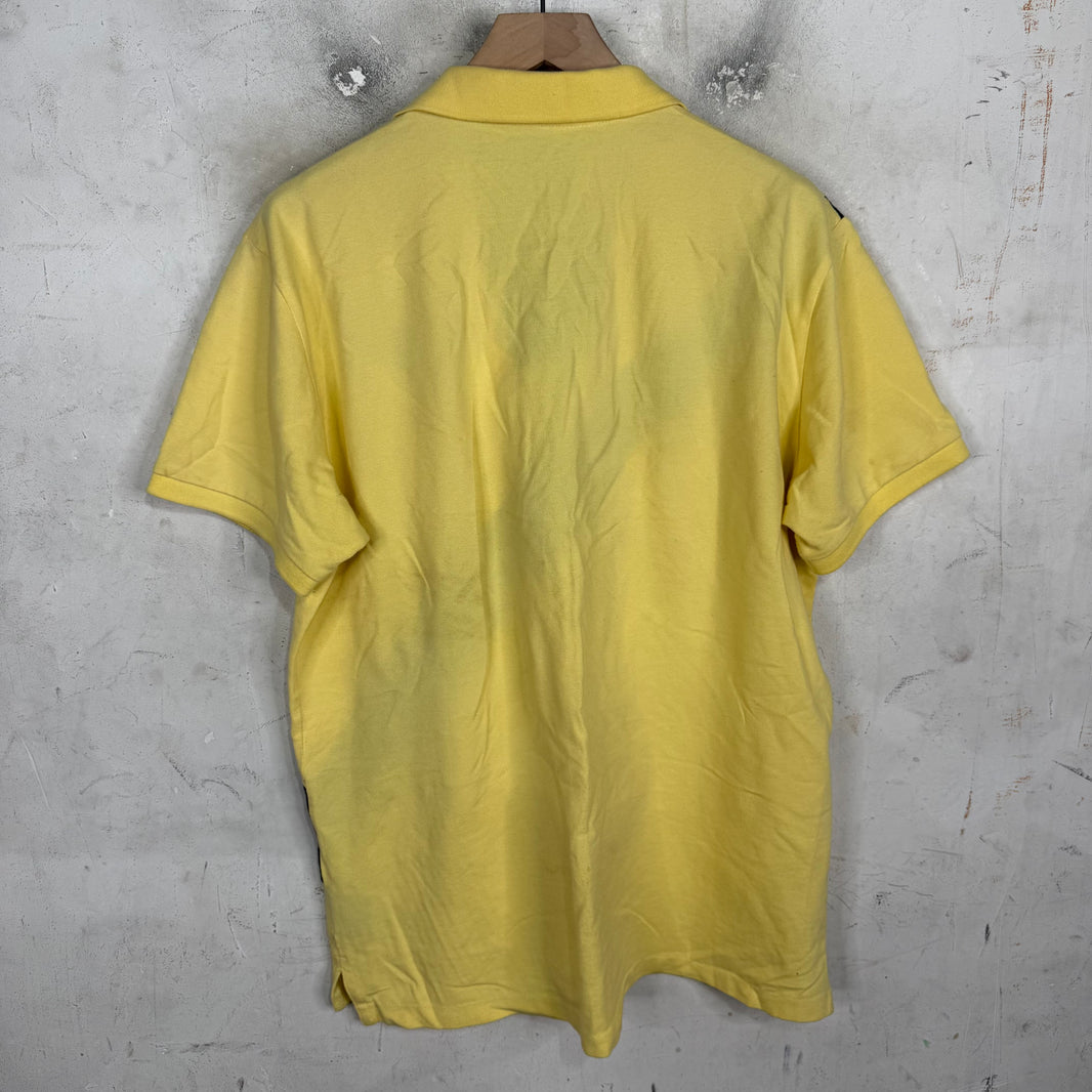 Ralph Lauren Rugby Yellow Diagonal Stripe Polo