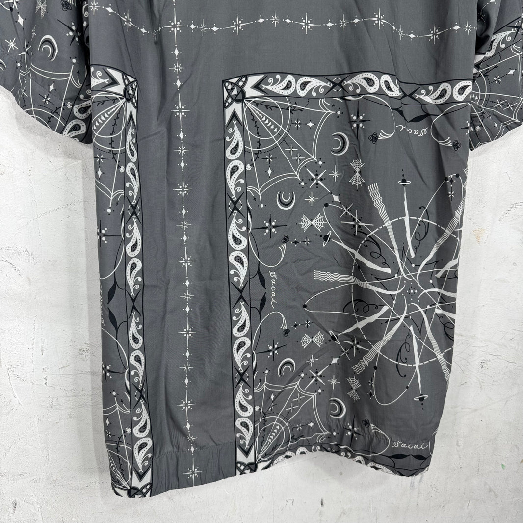 Sacai Paisley Buttoned S/S Shirt