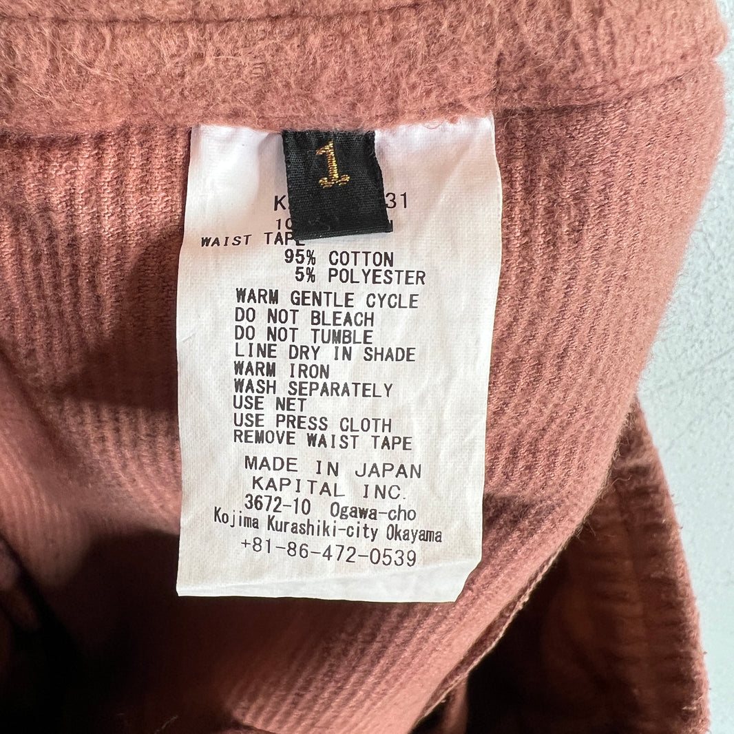Kapital Red Fleece Drawstring Pants