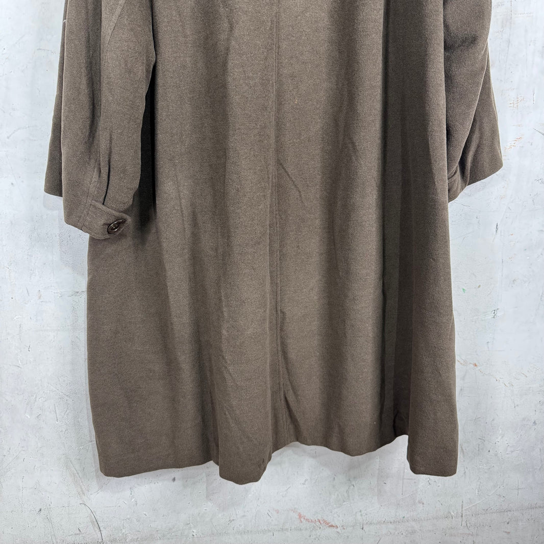 Jil Sander Wool Fur Collared Long Coat
