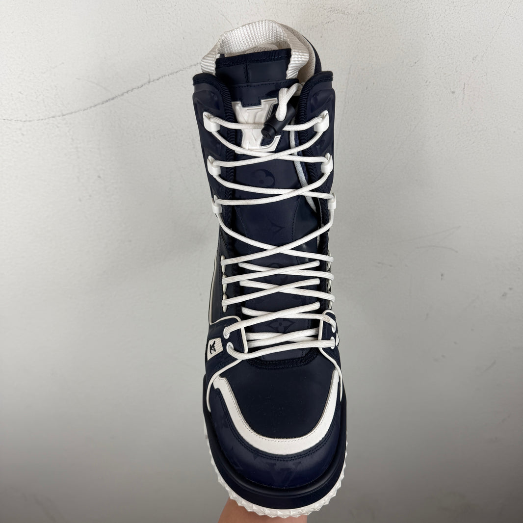 Louis Vuitton Navy Trainer Snow Boots