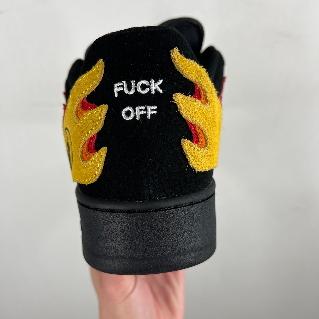 I Never Heard of You Flame Sample F*** Off Sneakers