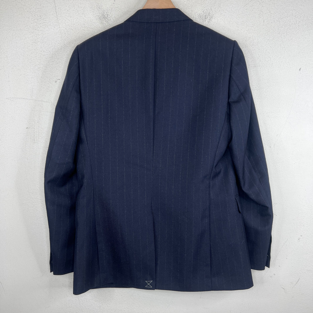 Dries Van Noten Striped Navy Suit Set