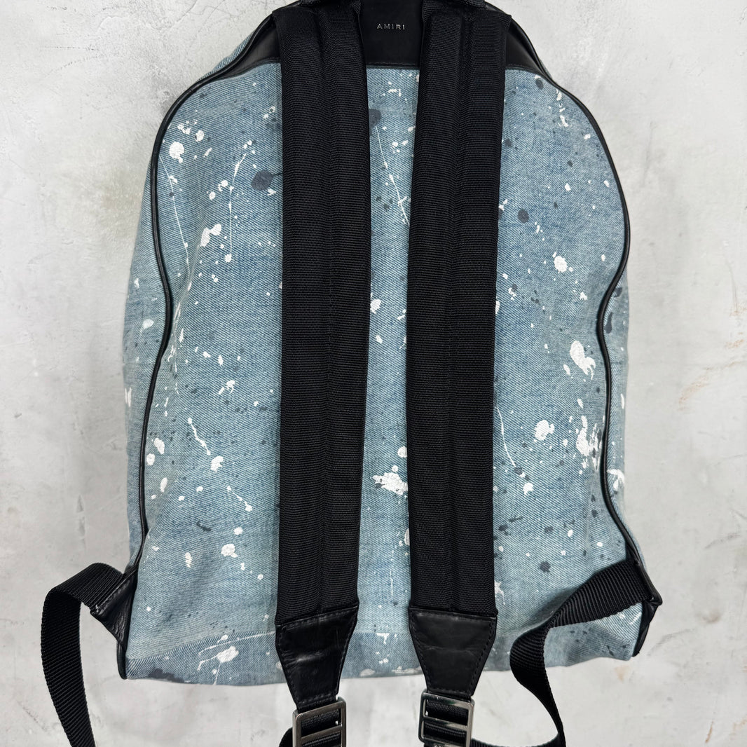 Amiri Painted Denim Backpack