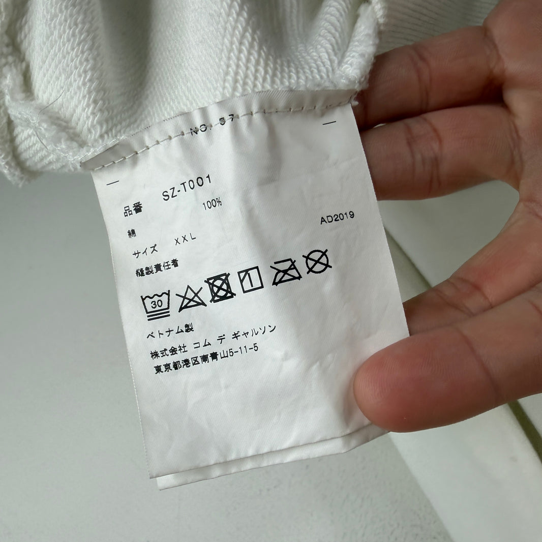 CDG White Logo Hoodie