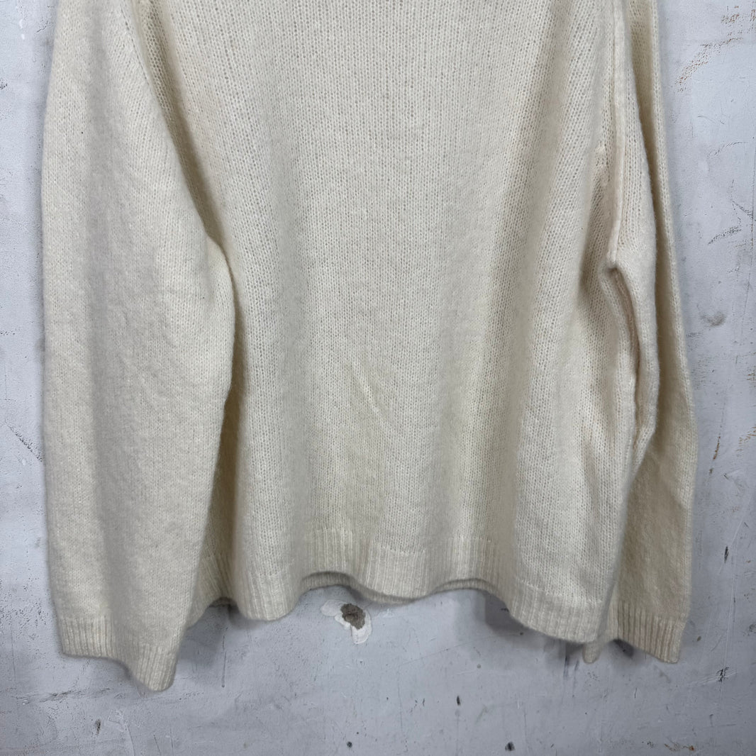 APC Beige Alpaca Wool Knit Sweater