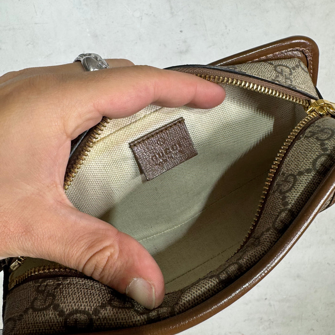 Gucci Not Fake Monogram Toiletry Bag