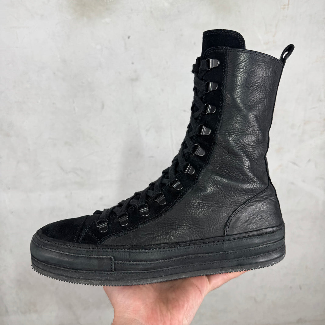Ann Demeulemeester High Top Lace Up Sneakers