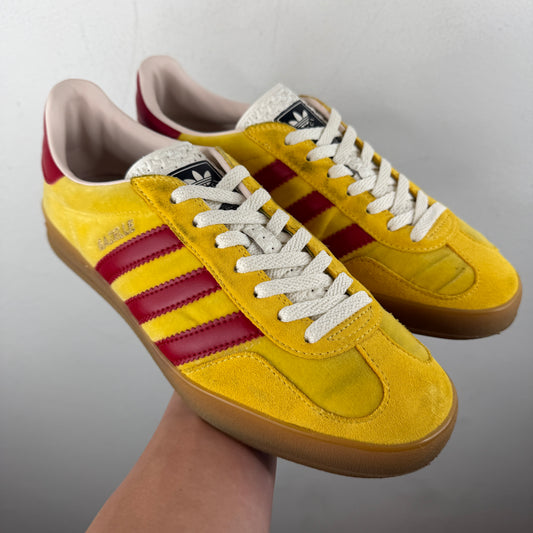 Gucci Adidas Yellow/Red Gazelle Sneakers