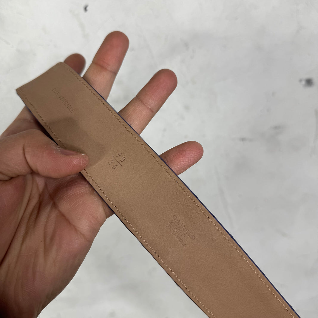 Chanel Purple Quilted Belt