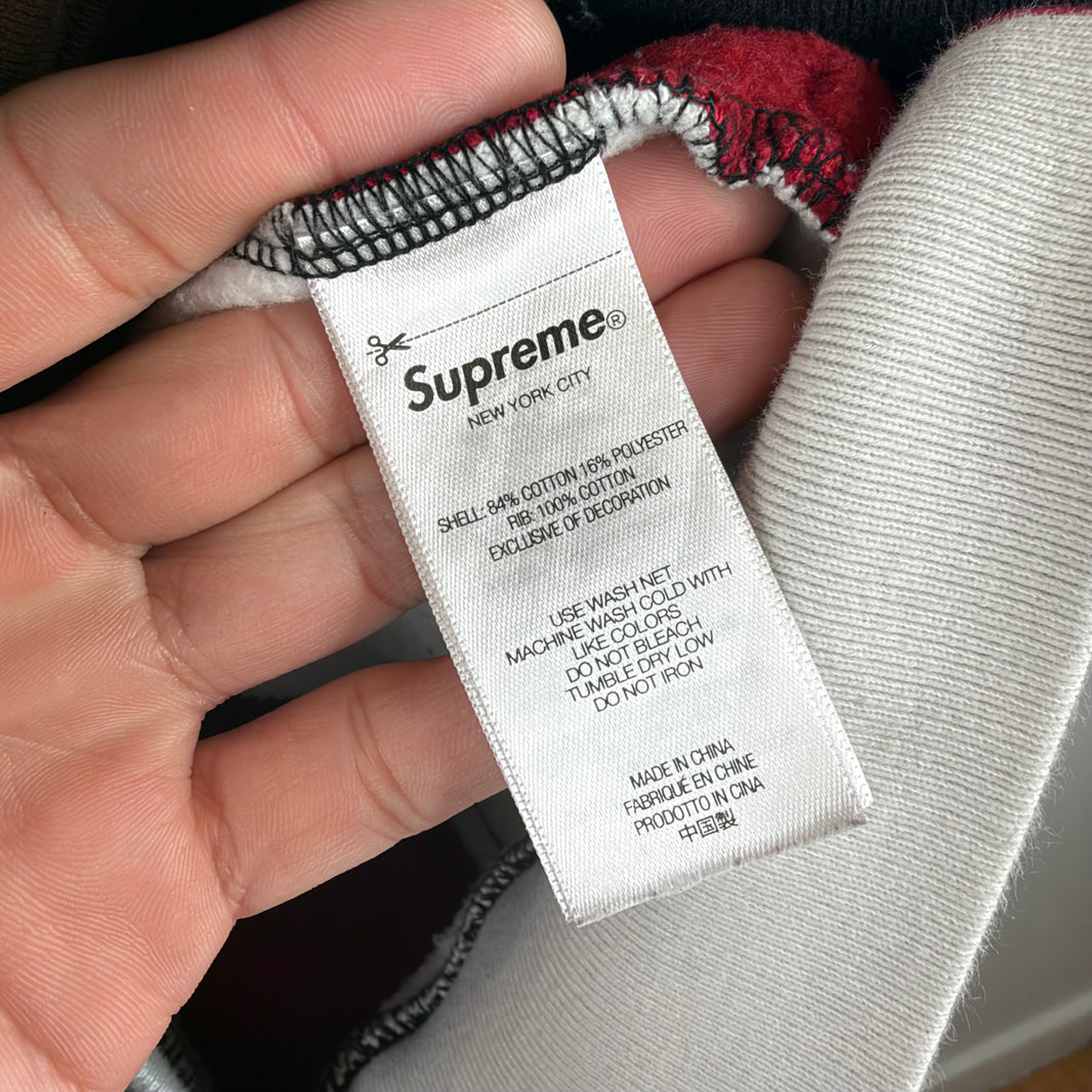 Supreme Number Nine Patchwork Zip-Up Hoodie