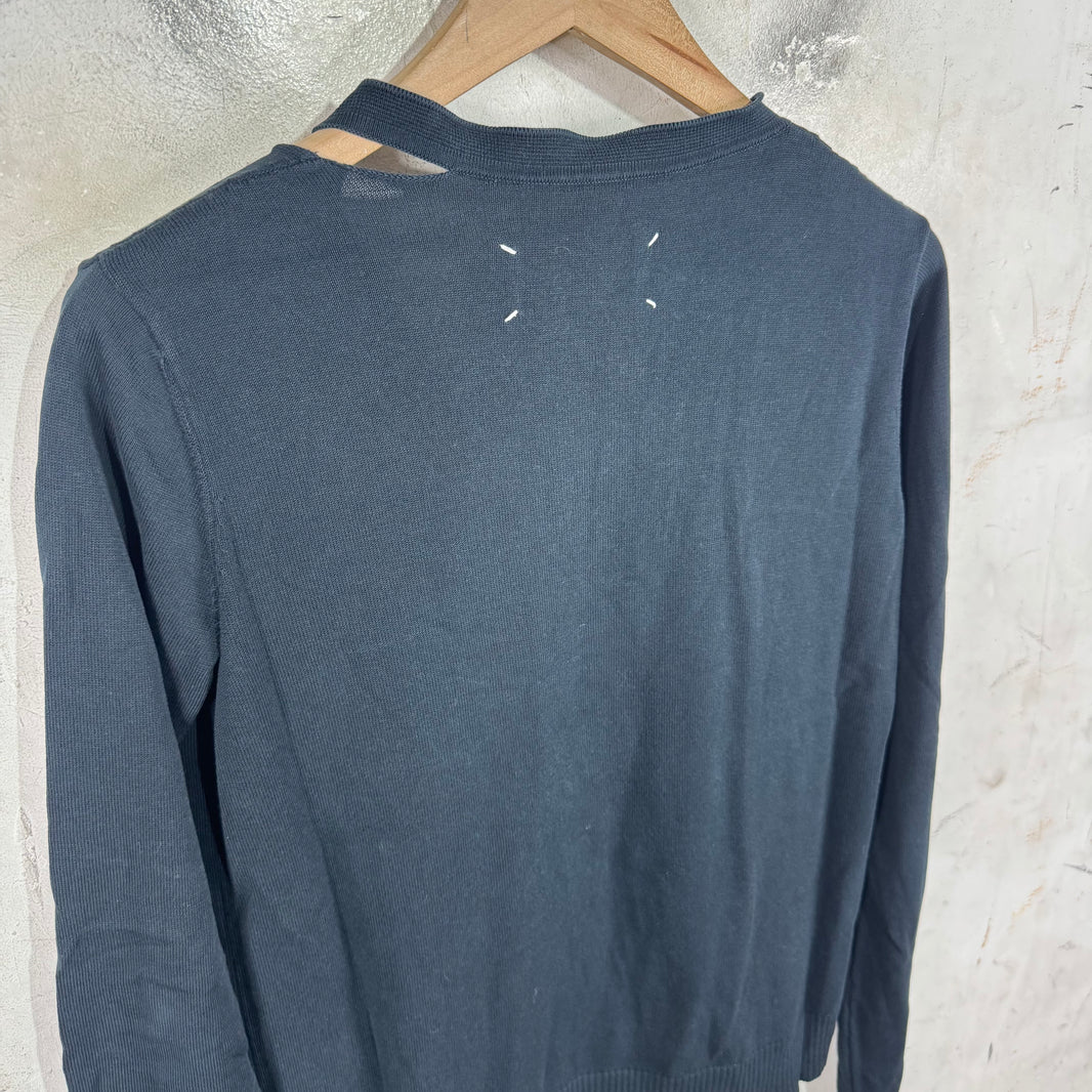 Margiela Slashed V-Neck Sweater