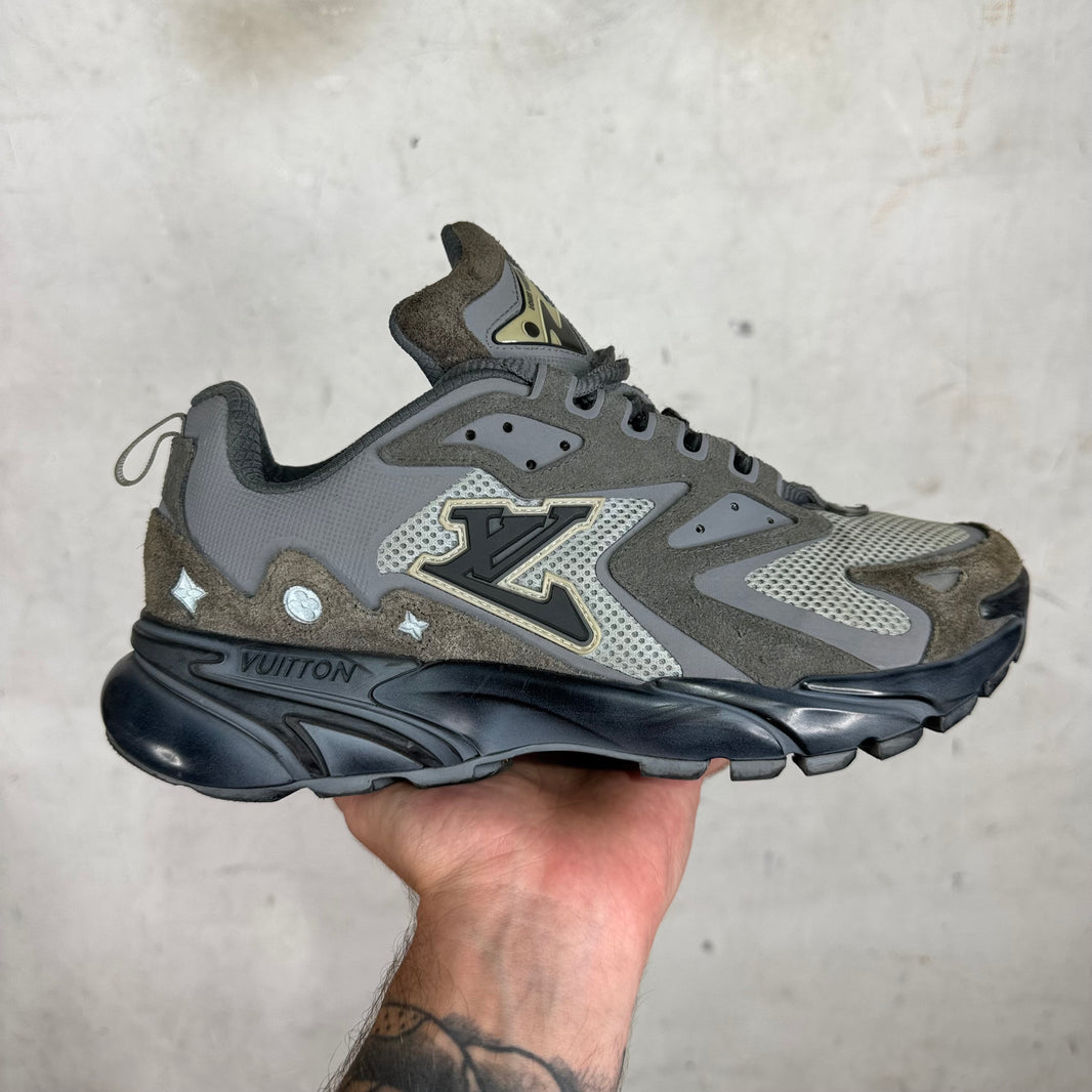 Louis Vuitton Grey Suede Tatic Sneakers