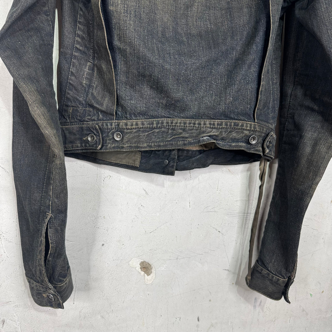 Rick Owens Olmar & Mirta Mudded Denim Jacket