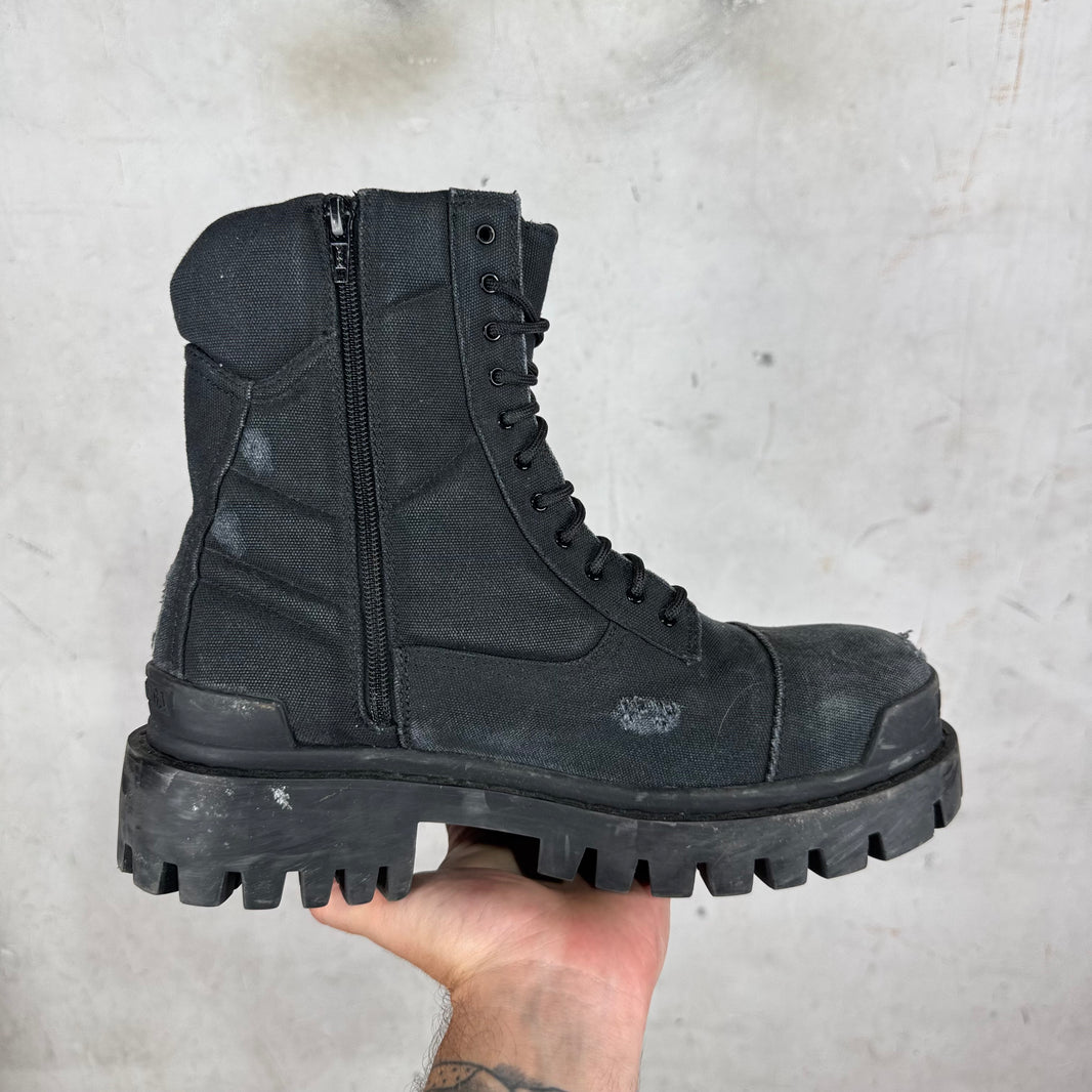 Balenciaga Distressed Strike Boots