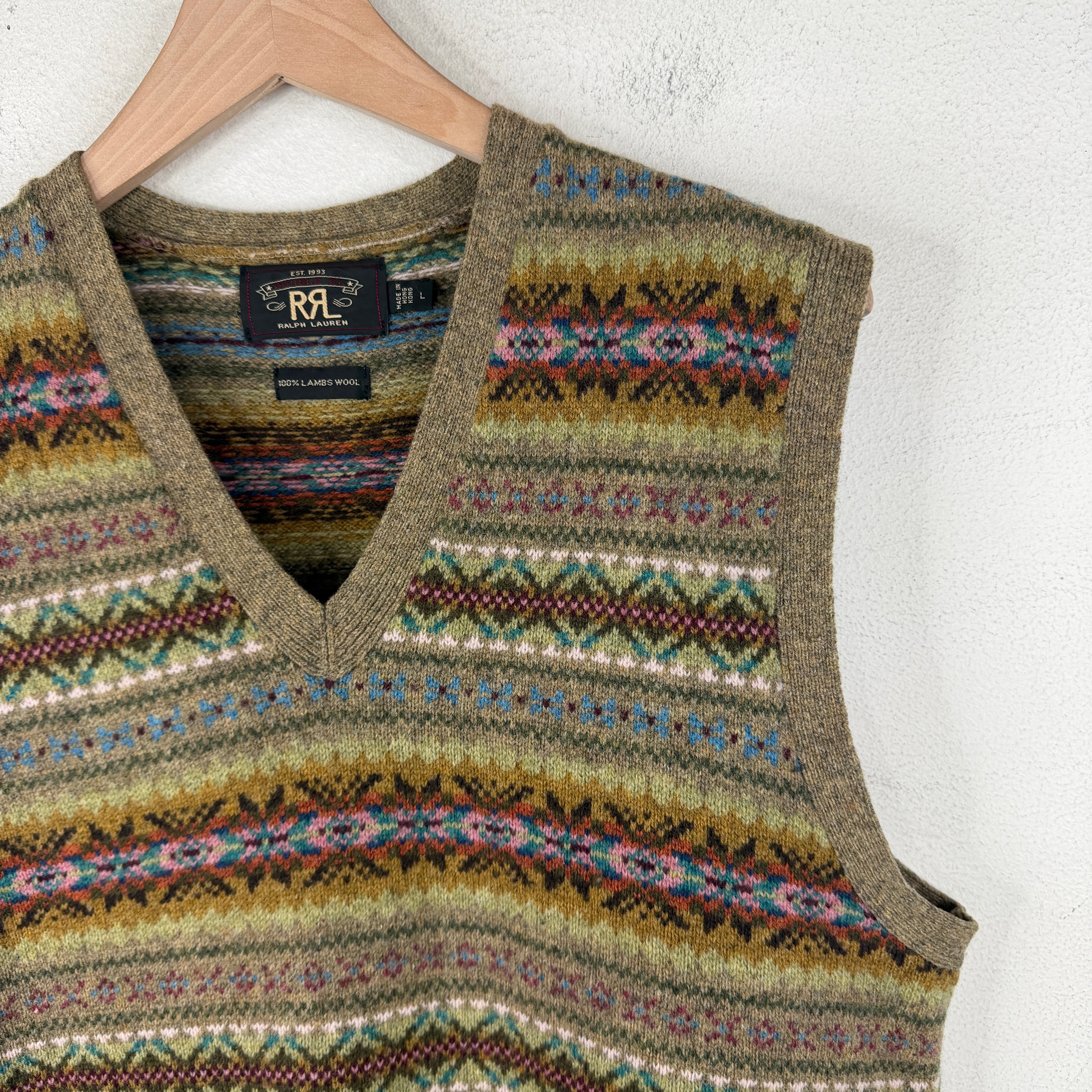 RRL Aztec Multicolor Wool Vest – www.Lukes.store