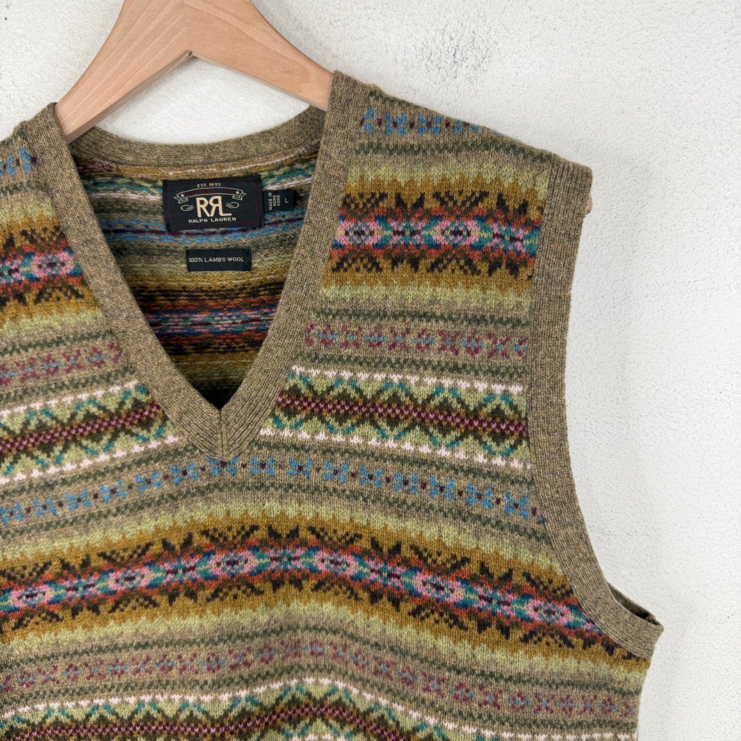 RRL Aztec Multicolor Wool Vest