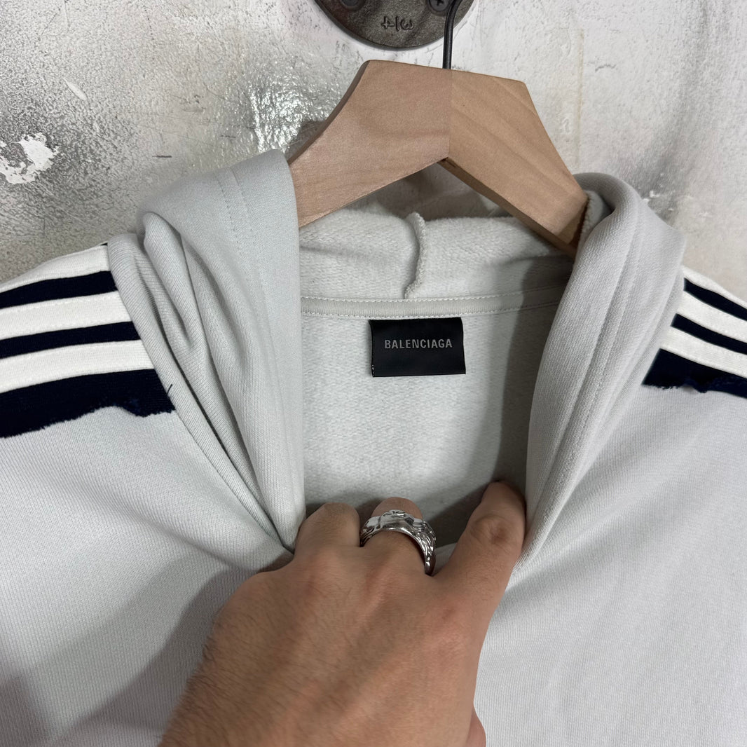 Balenciaga Paneled Stripe Unity Hoodie