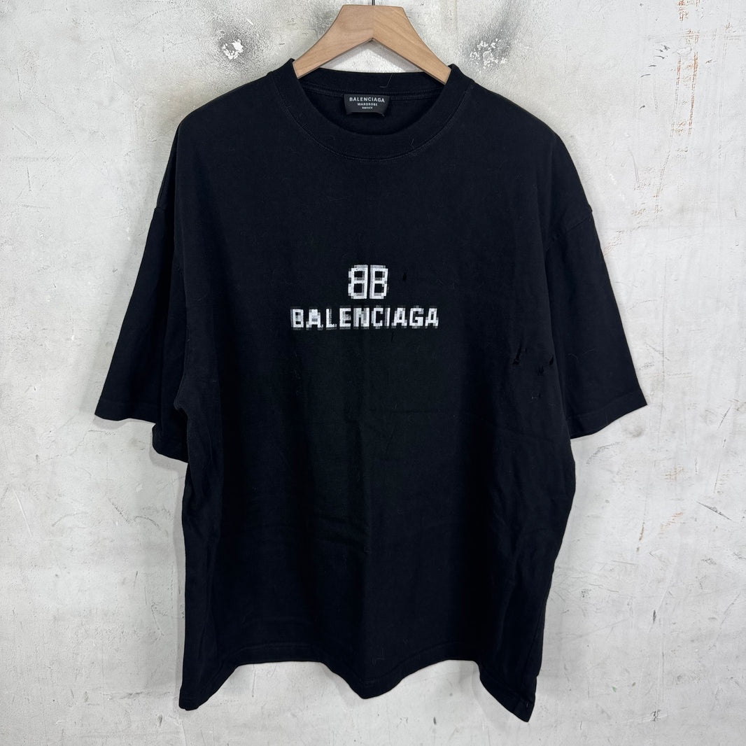 Balenciaga Pixelated BB T-Shirt