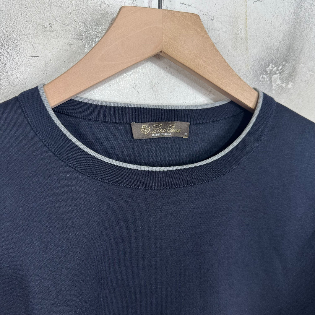Loro Piana Heavy Navy T-Shirt