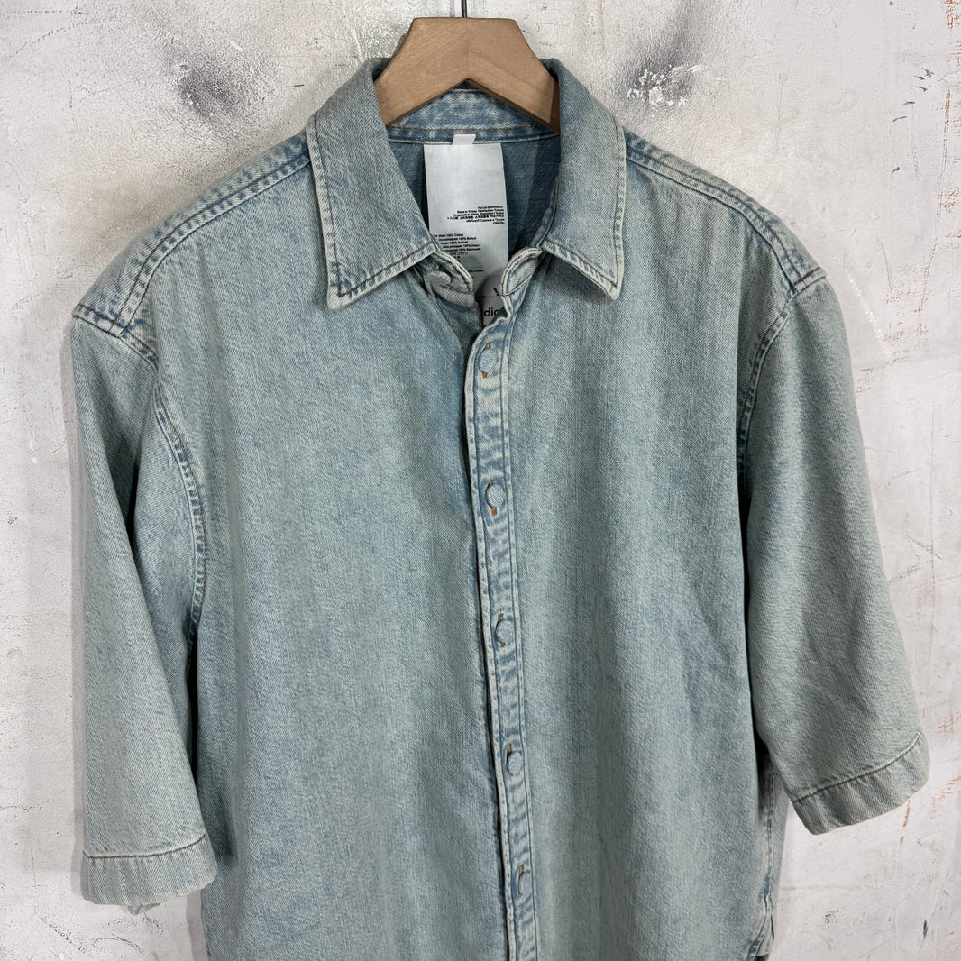 Acne Studios Light Wash Short Sleeve Overshirt