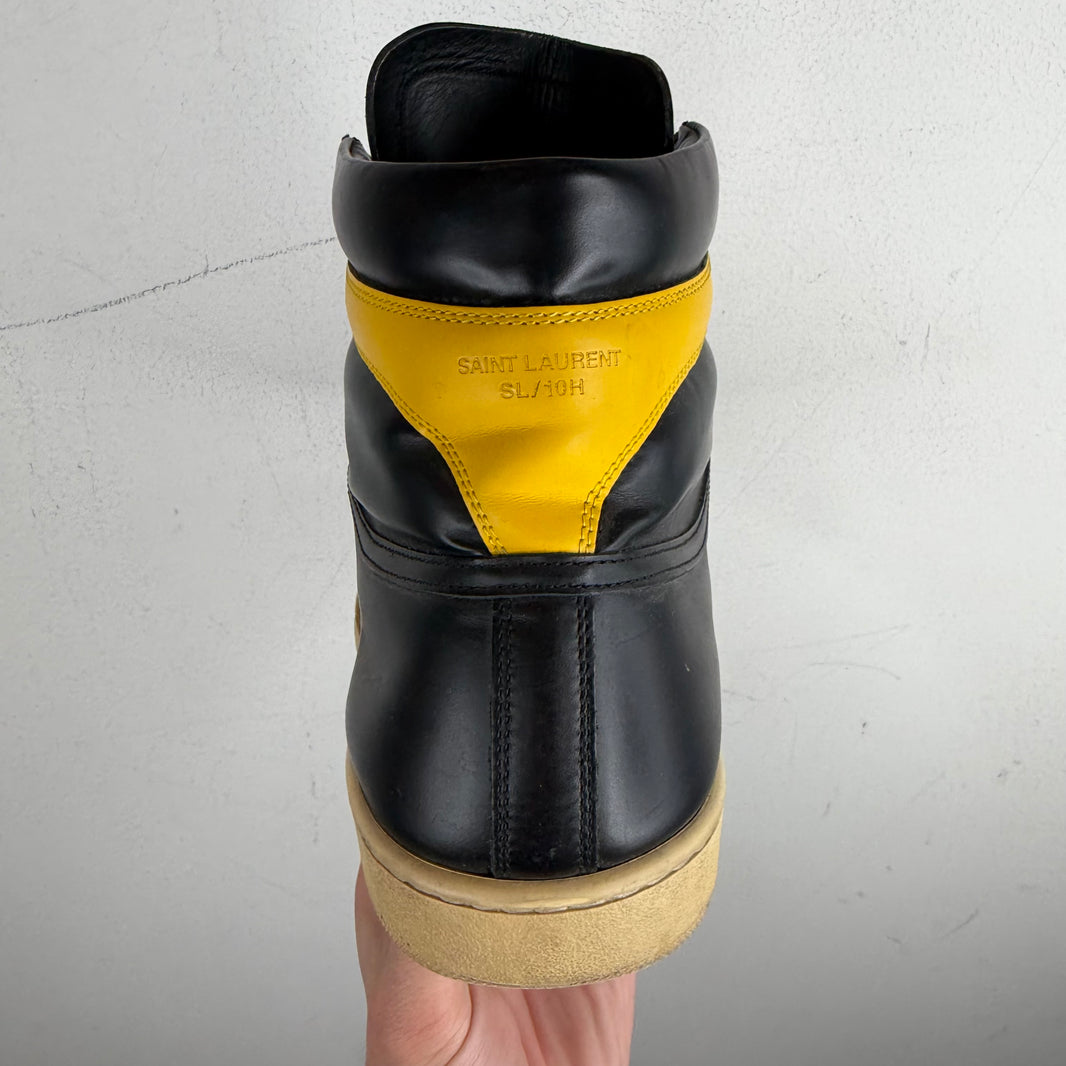 Saint Laurent Yellow/Black SL-10H Sneakers