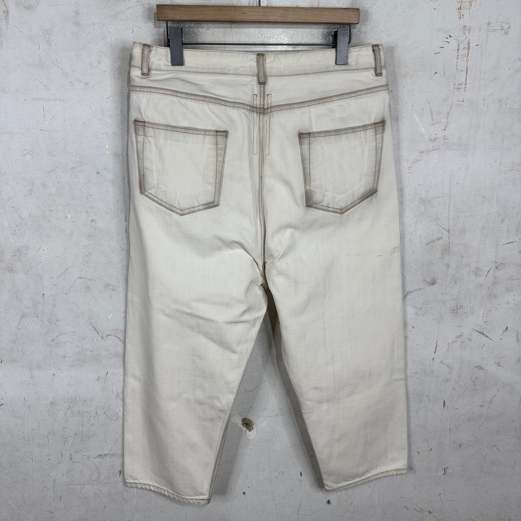 DRKSHDW White Collapse Cut Jeans