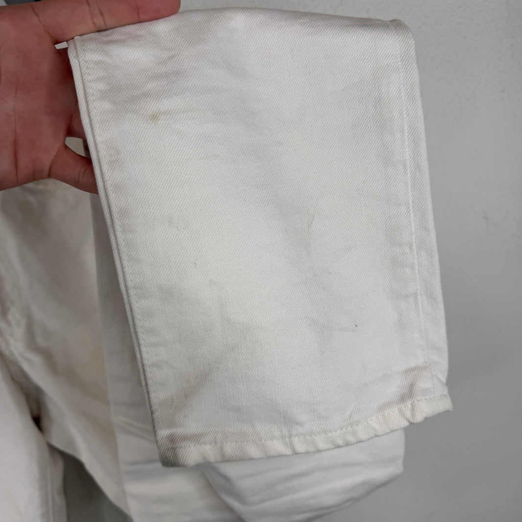 RRL White Slim Jeans
