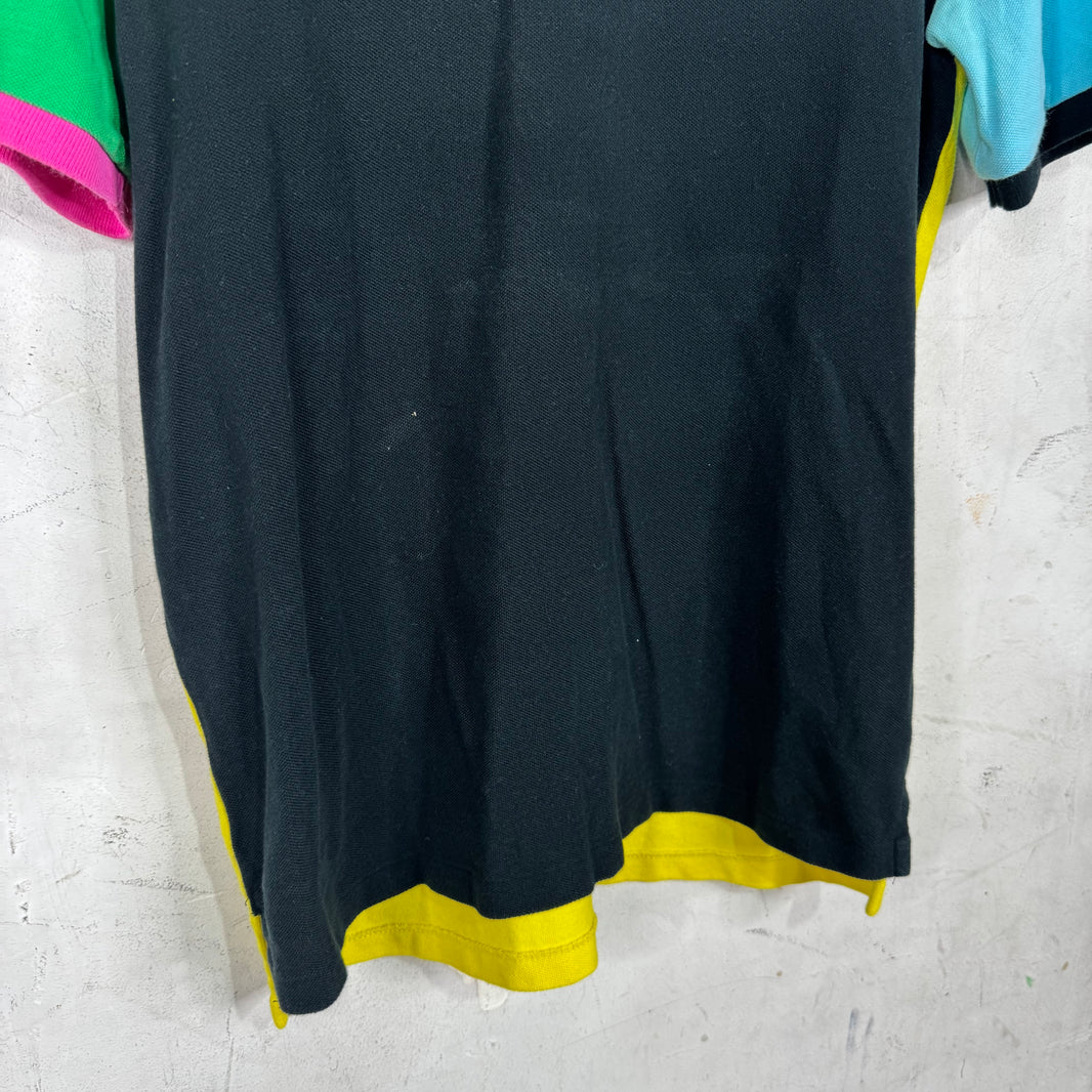 Ralph Lauren Black Multicolor Big Baby Blue Horse Polo