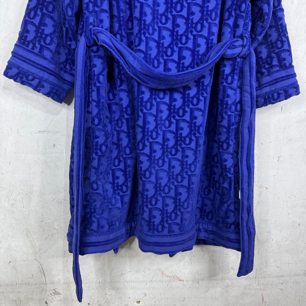 Dior Blue Oblique Bath Robe