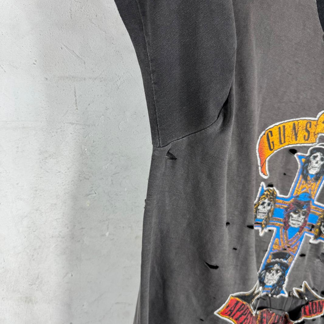 Vintage Smoked Pinned Guns n Roses T-Shirt