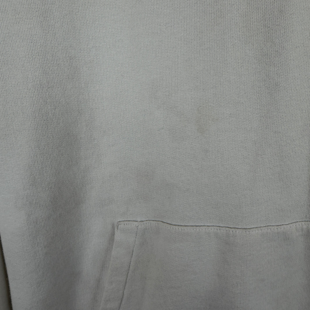 Saint Laurent Small Logo White Hoodie