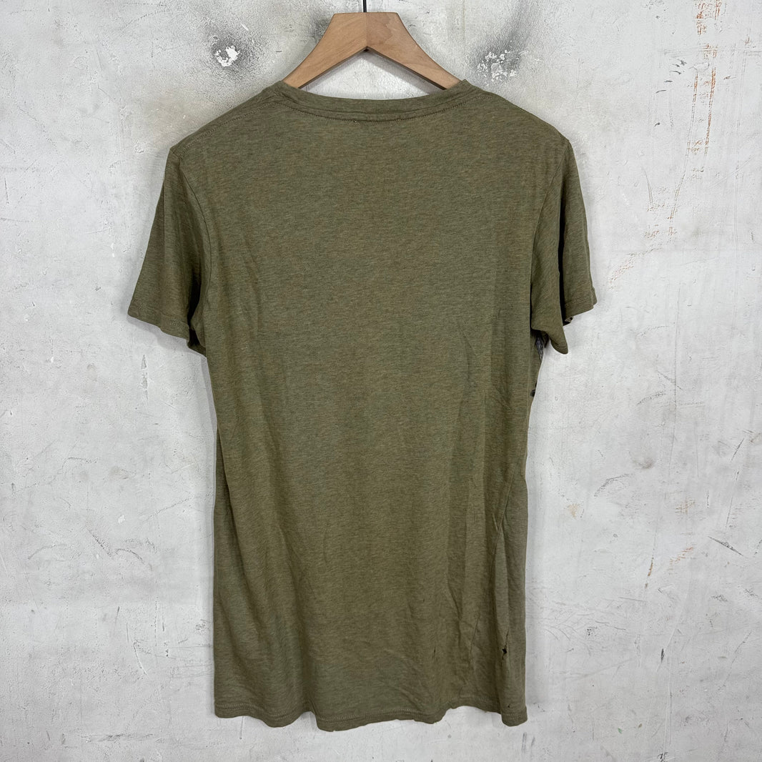 Balmain Olive Wolf T-Shirt