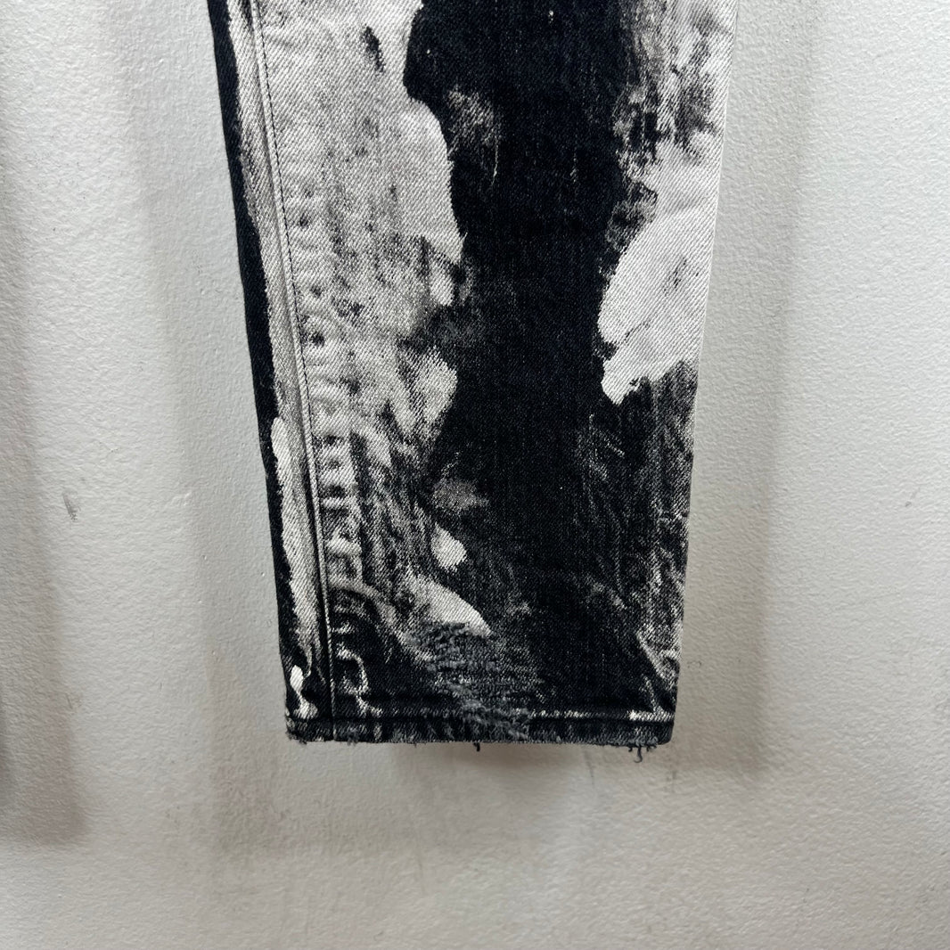 Saint Laurent D13 Bleach Crash Jeans