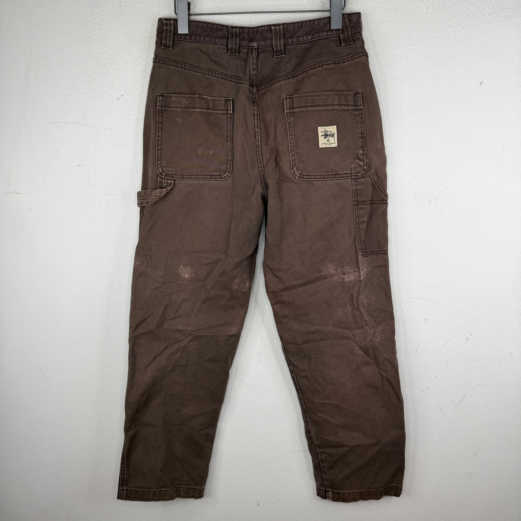 Stussy Brown Double Knee Carpenter Pants
